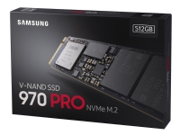 Samsung 970 PRO MZ-V7P512BW - Solid State Drive - kryptert - 512 GB - intern - M.2 2280 - PCI Express 3.0 x4 (NVMe) - 256-bit AES - TCG Opal Encryption 2.0