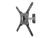 DELTACO Office ARM-0254 - Brakett - for LCD-skjerm (full-motion) - stål - finteksturert svart - skjermstørrelse: 23-55 - veggmonterbar