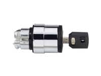 Schneider Electric ZB4BG9 Frontelement til nøglekontakt (Ø) 22 mm Krom, Sort 1 stk