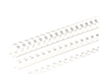 Fellowes - 10 mm - 21 ringer - A4 (210 x 297 mm) - 55 ark - hvit - 100 stk plastbindekam - for Fellowes Galaxy 500, Orion 500, Pulsar+ 300, Quasar+ 500, Star 150, Starlet 2, Starlet 2+