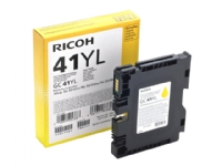 Ricoh GC 41YL - Low Yield - gul - original - blekkpatron - for Ricoh Aficio SG 2100, Aficio SG 3100, Aficio SG 3110, Aficio SG 7100, SG 3110, SG 3120