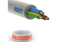 NKT Installationskabel, halogenfri 3G2,5 mm² NOIKLX90 lysegrå 300/500V, ring, udvendig dimension max. 10,0 mm - (50 meter)