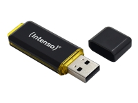 Intenso High Speed Line - USB-flashstasjon - 64 GB - USB 3.1 - svart, gul