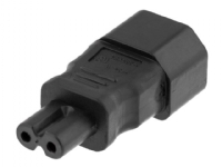 Deltaco DEL-1012, C7, C14, 250 V, 2,5 A, Svart