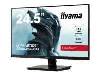 iiyama G-MASTER Red Eagle G2560HSU-B3 - LED-skjerm - 24.5 - 1920 x 1080 Full HD (1080p) @ 165 Hz - TN - 400 cd/m² - 1000:1 - 0.5 ms - HDMI, DisplayPort - høyttalere - matt svart