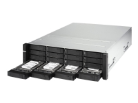 QNAP ES1686DC - NAS-server - 16 brønner - kan monteres i rack - SAS 12Gb/s - RAID 0, 1, 5, 6, 10, JBOD, 5 hot spare, 6 hot spare, 10 hot spare, 1 aktiv reservedel - RAM 128 GB - Gigabit Ethernet / 10 Gigabit Ethernet - iSCSI støtte - 3U