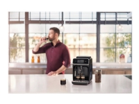 Philips Series 2200 EP2224 - Automatisk kaffemaskin med cappuccinatore - 15 bar - black/cashmere gray