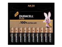 Duracell Plus-AA CP20 AA-batteri Alkali-mangan 1.5 V 20 stk