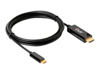 Club 3D - Adapterkabel - HDMI hann til USB-C hann - 1.8 m - aktiv, 4 K 60 Hz (4096 x 2160) støtte