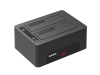 Two bay HDD/SSD docking station, USB 3.1 Gen 1, USB-A, 5 Gbps, black