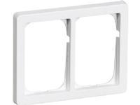 LAURITZ KNUDSEN LK FUGA® Antibakteriel ramme Baseline 63 1,5 modul vandret dobbelt hvid.
