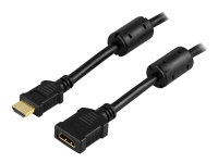 DELTACO HDMI-123 - HDMI-forlengelseskabel - HDMI hann til HDMI hunn - 3 m