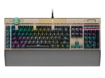 Corsair K100 RGB Optisk-mekanisk gamingtastatur (gull)