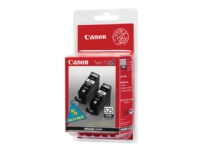 Canon PGI-525PGBK Twin Pack - 2-pack - 19 ml - svart - original - blekkbeholder - for PIXMA iP4950, iX6550, MG5350, MG6150, MG6250, MG8150, MG8250, MX715, MX885, MX892, MX895