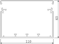 Kabelkanal komplet LF 60110 PG - (2 meter)