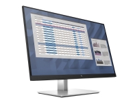 HP E27 G4 - E-Series - LED-skærm - 27 - 1920 x 1080 Full HD (1080p) @ 60 Hz - IPS - 250 cd/m² - 1000:1 - 5 ms - HDMI, VGA, DisplayPort - sort