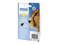 Epson T0714 - 5.5 ml - gul - original - blekkpatron - for Stylus DX9400, SX115, SX210, SX215, SX218, SX415, SX515, SX610 Stylus Office BX310, BX610
