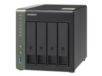QNAP TS-431KX - NAS-server - 4 brønner - SATA 6Gb/s - RAID 0, 1, 5, 6, 10, JBOD - RAM 2 GB - Gigabit Ethernet / 10 Gigabit Ethernet - iSCSI støtte