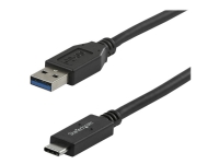 StarTech.com 3 ft 1m USB to USB C Cable - USB 3.1 10Gpbs - USB-IF Certified (USB31AC1M) - USB-kabel - USB-C (hann) til USB-type A (hann) - USB 3.1 - 1 m - svart - for P/N: DKM30CHDPD, HB31C2A2CME, HB31C3A1CME, PEXUSB312A1C1H, PEXUSB312A2C2V, PEXUSB31