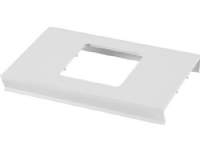 HAGER Lågudsnit 1E/BR 130 PH enkelt afbryder Fuga Længde 130 mm, hulstart 40 mm Perlehvid ral 9016 plast