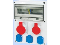 Elektromet Construction switchgear 12 modules 1x16A 5P 400V, 1x32A 5P 400V, 3x16A 2P + With RSE-04 IP54 (942091)