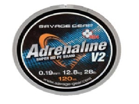 SG HD4 Adrenaline V2 120m 0.33mm 60lbs 27kg Grey