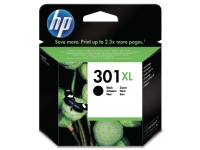 Blækpatron hp 301xl ch563e, 480 sider, sort