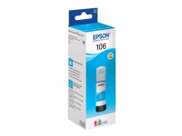 Epson 106 - 70 ml - cyan - original - blekkbeholder - for EcoTank ET-7700, ET-7750, L7160, L7180 Expression Premium ET-7700, ET-7750