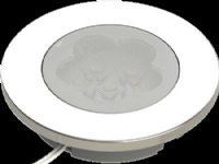 ID-LED 12V underskabsbelysning 12V 2,3W 3000K 130lm Ra95 Ø54mm Børstet stål
