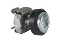 Schneider Electric NSYGFR95M65, Bolts & nuts, Rund, M6, Sort, Sølv, APC NSYCRTM1U, NSYCRTM2U, NSYCRTM3U, NSYCRTM4U, NSYCRTM6U, NSYCRTMR1U, NSYCRTMR3U, 100 mm