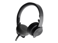 Logitech UC Zone Wireless - Hodesett - on-ear - Bluetooth - trådløs - aktiv støydemping