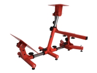 Arozzi Velocità - Spillstolhjul / pedalstativ - metall - rød