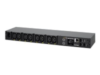 CyberPower Switched Series PDU41004 - Strømfordelerenhet (kan monteres i rack) - AC 100-240 V - enkeltfase - Ethernet, serial - inngang: IEC 60320 C14 - utgangskontakter: 8 (IEC 60320 C13) - 1U - 3.05 m cord - svart
