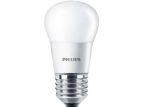 Philips CorePro LEDluster - LED-lyspære - form: P45 - mattslipt finish - E27 - 5.5 W (ekvivalent 40 W) - klasse A+ - varmt hvitt lys - 2700 K