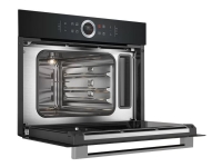 Bosch Serie | 8 CDG634AB0 - Dampovn - innebygd - fordypning - bredde: 56 cm - dybde: 55 cm - høyde: 45 cm - svart