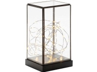 Konstsmide 1818-870 LED-Laterne Stjerner LED (RGB) Sort med kontakt, Timer