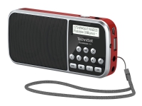 TechniSat TechniRadio RDR - Bærbar DAB-radio - 1 watt - rød