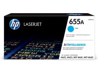 HP 655A cyan original LaserJet-tonerkassett, 10500 sider, Cyan, 1 stykker