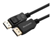 MicroConnect - DisplayPort-kabel - DisplayPort (hann) låst til DisplayPort (hann) låst - DisplayPort 1.2 - 2 m - 4 K 60 Hz (4096 x 2160) støtte - svart