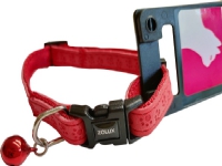 Zolux ZOLUX Adjustable Mac Leather Cat Collar 10mm, red