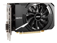 MSI GeForce GTX 1650 D6 AERO ITX OC - Grafikkort - GF GTX 1650 - 4 GB GDDR6 - PCIe 3.0 x16 - DVI, HDMI, DisplayPort