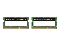 CORSAIR Value Select - DDR3L - sett - 16 GB: 2 x 8 GB - SO DIMM 204-pin - 1600 MHz / PC3-12800 - CL11 - 1.35 / 1.5 V - ikke-bufret - ikke-ECC