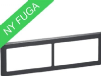 LAURITZ KNUDSEN FUGA SOFT designramme vandret 2x2 modul, koksgrå.