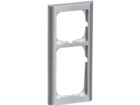 LAURITZ KNUDSEN FUGA® ramme Softline 63 2,5 modul stålmetallic.