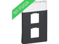 LK FUGA afdækning for Dataudtag for RJ45 Krone-LSA UTP, 112 modul, koksgrå