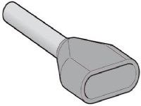 SCHNEIDER ELECTRIC Terminalrør 2,5mm² Dobbelt - længde 13mm - (50 stk.)