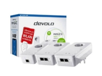 Devolo MAGIC 2 WiFi next Multiroom Kit, 2400 Mbit/s, IEEE 802.2x,IEEE 802.3ab,IEEE 802.3az,IEEE 802.3u, Gigabit Ethernet, 10,100,1000 Mbit/s, Wi-Fi 5 (802.11ac), 802.11a,802.11b,802.11g,Wi-Fi 4 (802.11n),Wi-Fi 5 (802.11ac)