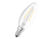 OSRAM LED STAR - LED-filamentlyspære - form: B35 - klar finish - E14 - 1.5 W (ekvivalent 15 W) - klasse F - varmt hvitt lys - 2700 K