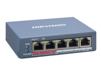 Hikvision Pro Series DS-3E1105P-EI - Switch - 4 x 10/100 (PoE+) + 1 x 10/100 (opplink) - stasjonær - PoE+ (60 W)