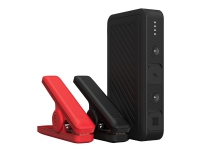 mophie powerstation go rugged compact - Strømbank + AC-strømadapter - 8100 mAh - 29.97 Wh - 600 A - 3 utgangskontakter (2 x USB, startkabelport) - svart